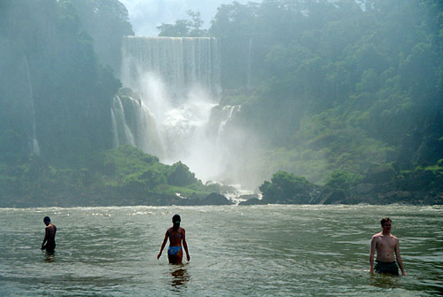 Swimming at Iguazu